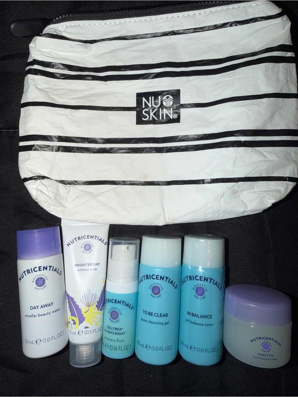 Nu Skin Nutricentials Skincare Set in White and Purple
